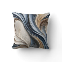 Golden Air - Zachte Blauwe en Gouden Abstracte Vor