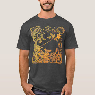 Golden Alchemy Scene Illustration T-shirt