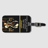 Golden Alien in Area 51 Bagagelabel (Voorkant (horizontaal))