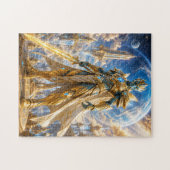 Golden Alien Warrior Puzzle Legpuzzel (Horizontaal)