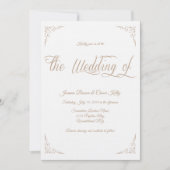 'Golden Alley' Wedding Invitation Design Kaart (Voorkant)