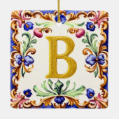 Golden Alphabet – Letter B Keramisch Ornament (Achterkant)