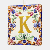 Golden Alphabet – Letter K Keramisch Ornament (Links)