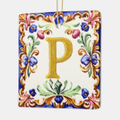 Golden Alphabet – Letter P Keramisch Ornament (Links)