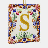 Golden Alphabet – Letter S Keramisch Ornament (Rechts)