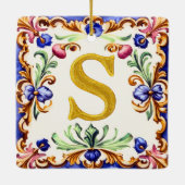 Golden Alphabet – Letter S Keramisch Ornament (Achterkant)