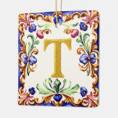 Golden Alphabet – Letter T Keramisch Ornament (Links)