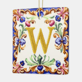 Golden Alphabet – Letter W Keramisch Ornament (Links)