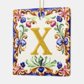 Golden Alphabet – Letter X Keramisch Ornament (Links)