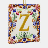 Golden Alphabet – Letter Z Keramisch Ornament (Rechts)