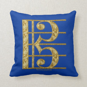 Golden Alto Clef Kussen