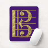 Golden Alto Clef Muismat (Met muis)