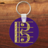 Golden Alto Clef Sleutelhanger (Voorkant)