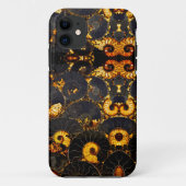 Golden Amber black Nautilus shell patroon, fossiel Case-Mate iPhone Case (Achterkant)