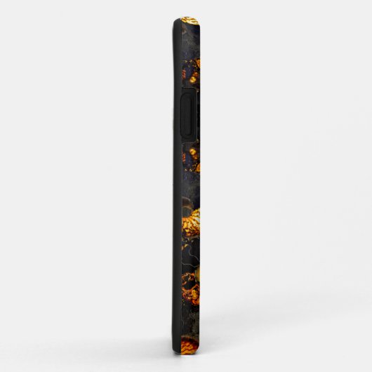 Golden Amber black Nautilus shell patroon, fossiel Case-Mate iPhone Case (Achterkant/rechts)