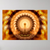 Golden Amber Divine Emanation Mandala Poster (Voorkant)