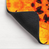 Golden Amber Mandala Art Muismat (Hoek)