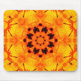 Golden Amber Mandala Art Muismat