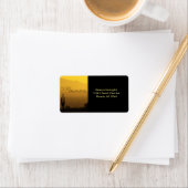 Golden Amber Sunset Cactus Arizona Dreaming Etiket (Insitu)