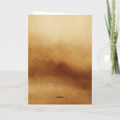 Golden Amber Waterverf Crystals Foto Afstuderen Bedankkaart (Achterkant)