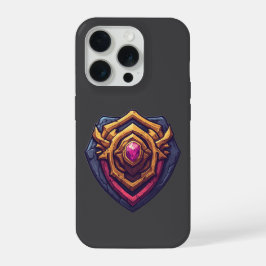 Golden Amethyst Emblem iPhone 15 Pro Case