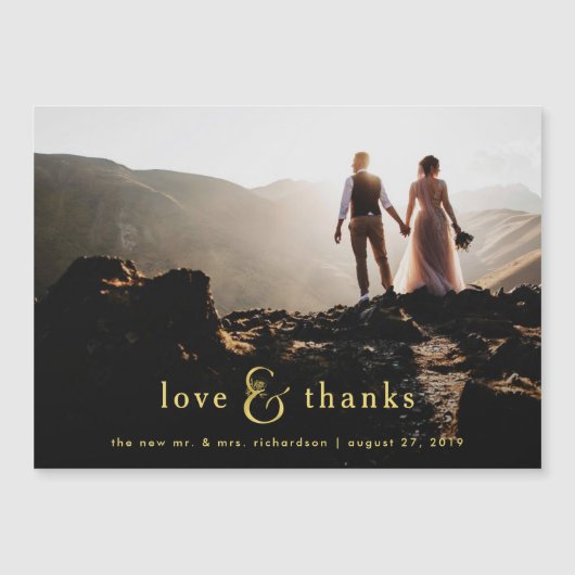 Golden Ampersand | Foto bedankt (Voorkant)