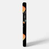 Golden anananappelpatroon op zwart | Aangepast Case-Mate iPhone Case (Achterkant / Links)