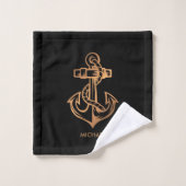 Golden Anchor Bad Handdoek (Wasdoekje)