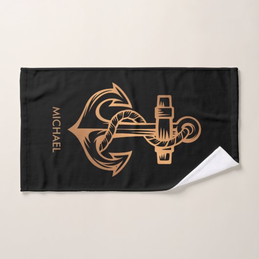 Golden Anchor Bad Handdoek (Handdoek)