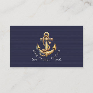 Golden Anchor Business Card Visitekaartje