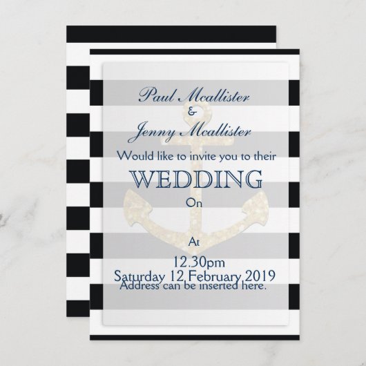 Golden Anchor Kaart (Voorkant / Achterkant)