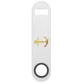 Golden Anchor met Rope | Nautische geschenken Speed Flessenopener (Achterkant)