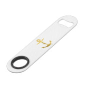 Golden Anchor met Rope | Nautische geschenken Speed Flessenopener (Achterkant Gekanteld)