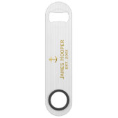 Golden Anchor met Rope | Nautische geschenken Speed Flessenopener (Voorkant)