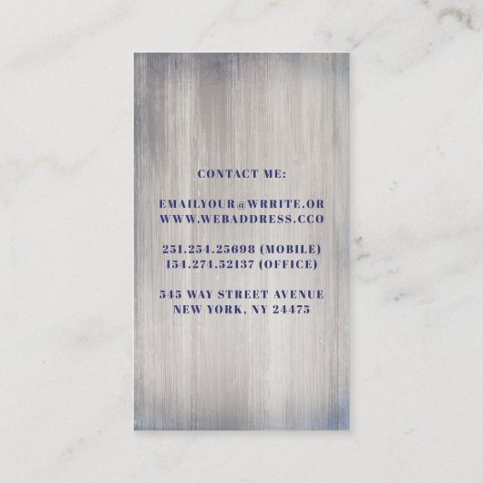 Golden Anchor nautische kustjachten en cruises Visitekaartje (Achterkant)