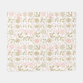 Golden Anchor Pattern Fleece Deken (Voorkant (Horizontaal))