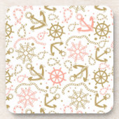 Golden Anchor Pattern Onderzetter (Voorkant)