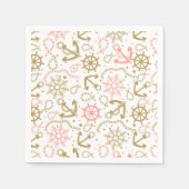 Golden Anchor Pattern Servet (Voorkant)