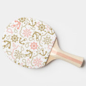 Golden Anchor Pattern Tafeltennisbatje (Zijkant)