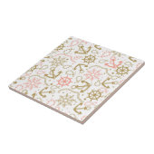 Golden Anchor Pattern Tegeltje (Zijkant)