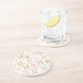 Golden Anchor Pattern Zandsteen Onderzetter (Zijkant)