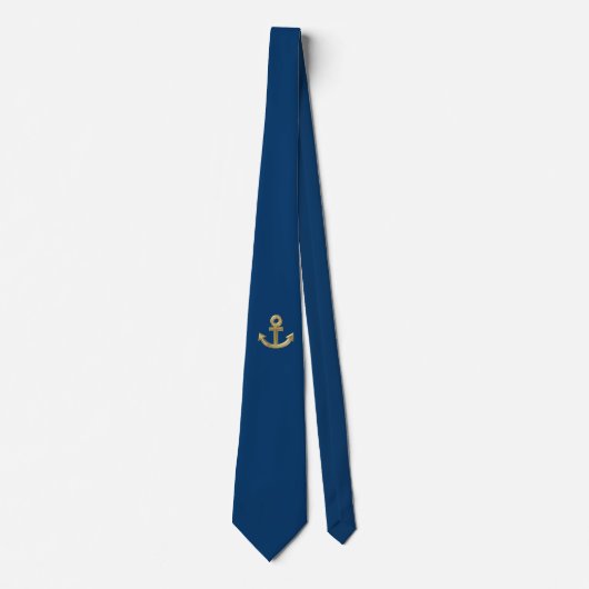 Golden anchor stropdas (Voorkant)