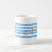 Golden Anchor, symbolen van de liefde. Koffiemok (Center)