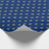 Golden Anchors Cadeaupapier (Hoek)