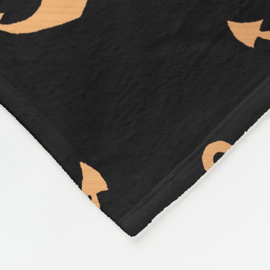 Golden Anchors Fleece Deken (Hoek)