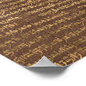 Golden Ancient Egyptian Pattern Art Poster (Hoek)