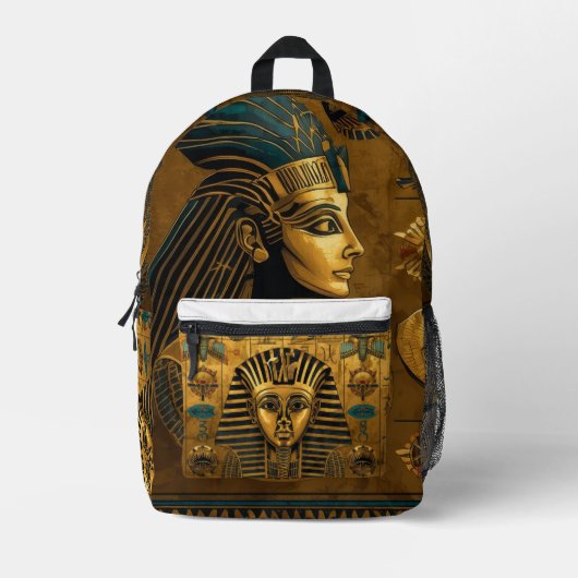Golden Ancient Print | Cut & Sew Bag Bedrukte Rugzak (Voorkant)