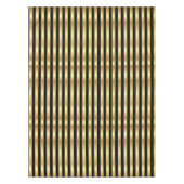 Golden and Black Elegant Stripes Tablecloth Tafelkleed (Voorkant)