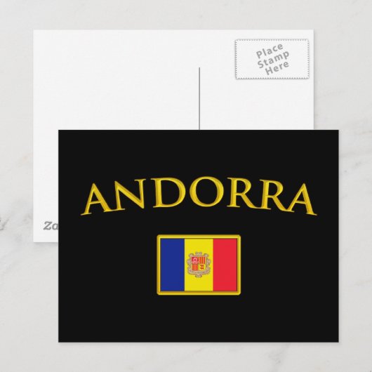 Golden Andorra Briefkaart (Voorkant / Achterkant)