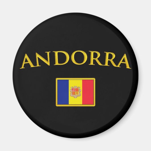 Golden Andorra Magneet (Voorkant)